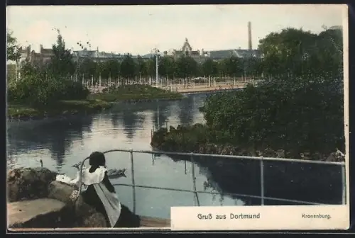AK Dortmund, Blick auf die Kronenburg