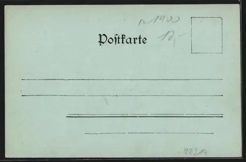 Mondschein-AK Cöln, Teilansicht vom Rathaus