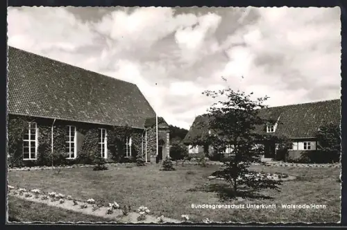 AK Walsrode /Hann., Teilansicht der Bundesgrenzschutz-Unterkunft, Kaserne