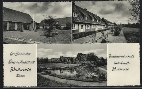 AK Walsrode /Hann., Ansichten der Bundesgrenzschutz-Unterkunft, Kaserne
