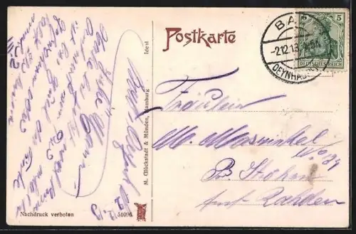 AK Bad Oeynhausen, Freytag Haus, Zum Andenken des Badeverwaltungsdirektor Oberbergrat Aug. Freytag 1875-94