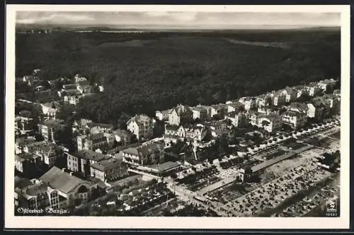 AK Bansin, Ortsansicht vom Flugzeug aus