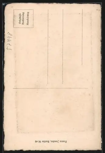 Künstler-AK Quedlinburg, Partie in der Altstadt