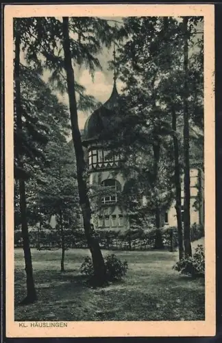 AK Kl. Häuslingen, Durchblick zu einem Haus