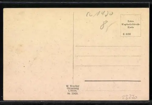 AK Oldenburg i. Holst., Kirche mit Schulhäusern