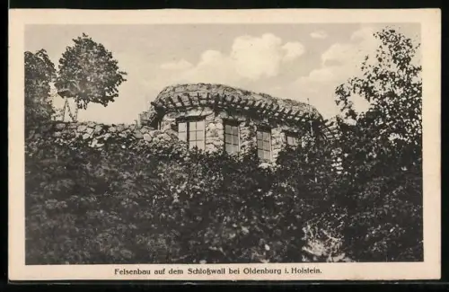 AK Oldenburg i. Holstein, Felsenbau auf dem Schlosswall