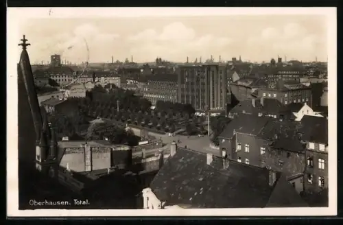 AK Oberhausen / Rheinland, Blick auf den Ort