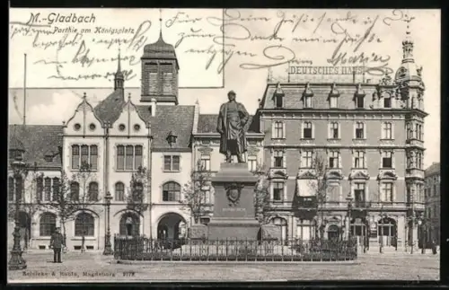 AK M.-Gladbach, Partie am Königsplatz