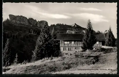 AK Obermaiselstein /Allgäu, Berggasthaus Wannenkopfhütte, Inh. Rudolf Dausser