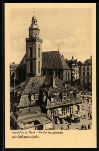 AK Frankfurt a. Main, Hauptwache, Katharinenkirche