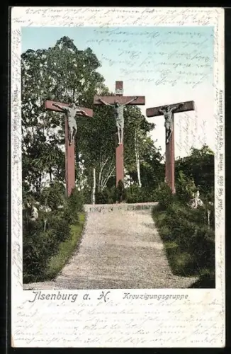 AK Ilsenburg a. H., Kreuzigungsgruppe