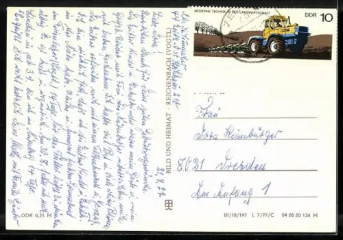 AK Zeitz, Leninstrasse, Zwillings-Wohnhochhaus, Rathaus, Wendische Strasse