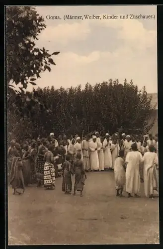 AK Goma, Ureinwohner beim gemeinsamen Tanz