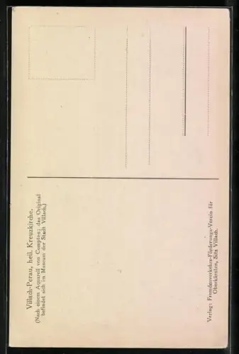 Künstler-AK Edward Theodore Compton: Villach, Perau, Blcik auf heilige Kreuzkirche