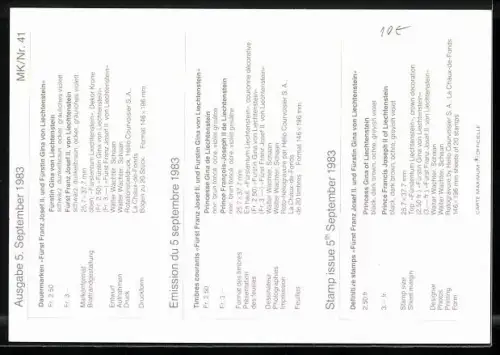 Maximum-AK Porträt des Fürsten Franz Josef II. von Liechtenstein