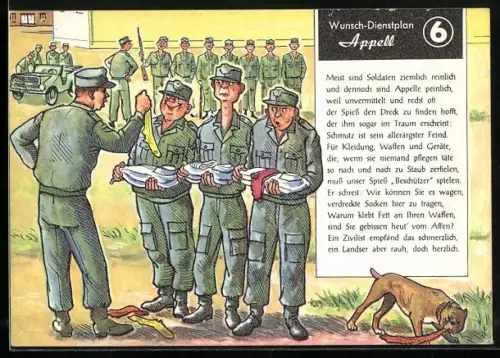 AK Wunsch-Dienstplan 6 Appell, Spiess meckert über die Kleidung von Soldaten, Bundeswehr