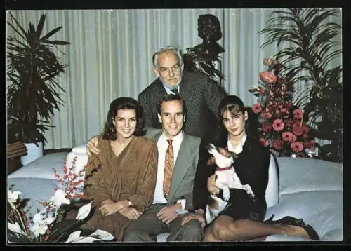AK Fürst von Monaco mit seiner Familie