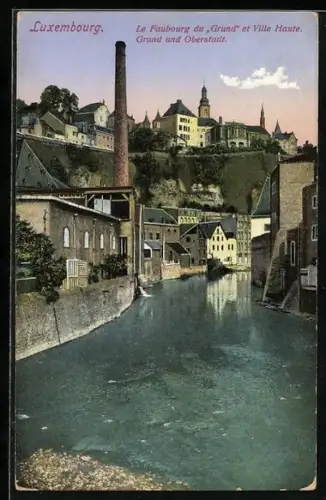 AK Luxembourg, le faubourg du Grund et ville haute, Grund und Oberstadt