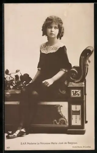 AK La Princesse Marie-José de Belgique