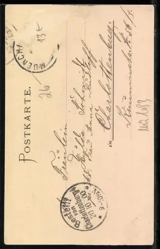 AK München, Vermählung von Herzogin Elisabeth in Bayern und Prinz Albert von Belgien 1900