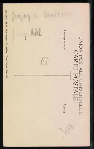 AK LL.AA.RR. Madame la Duchesse de Vendome et Mgr. le Prince Charles-Phillipe d`Orleans