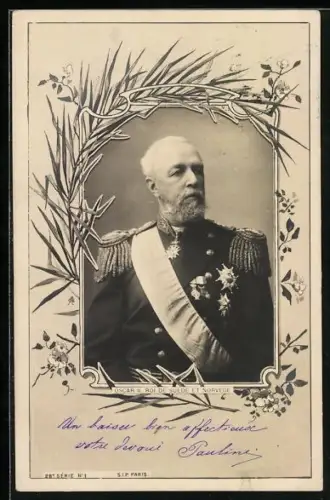 AK Oscar II., Roi de Suede et Norvege