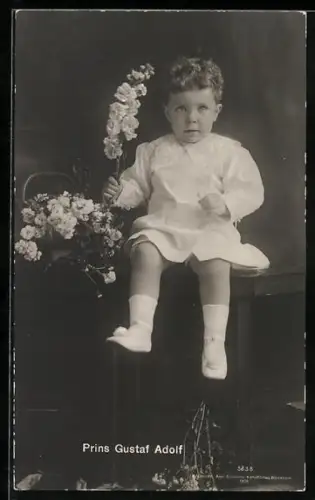 AK Portrait Prins Gustaf Adolf von Schweden