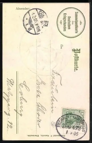 AK Kaiser Wilhelm II., Seitenportrait in Uniform