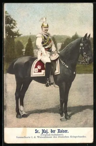 AK Kaiser Wilhelm II. als Garde-du-Corps-Kommandeur