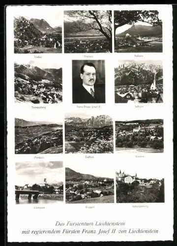 AK Vaduz, Schaan, Eschen, Fürst Franz Josef II. von Liechtenstein