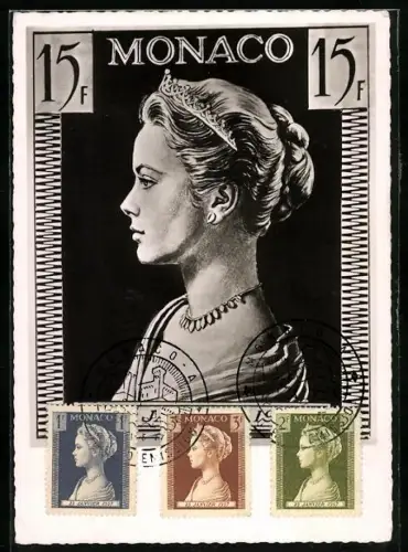 Maximum-AK Prinzessin Caroline von Monaco, Geburtstag 1957
