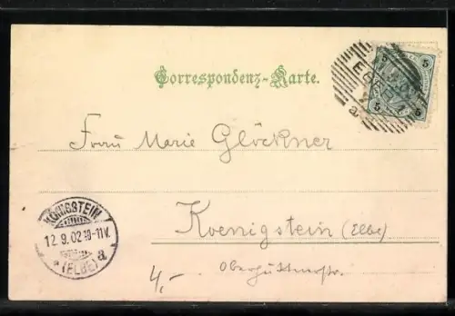 AK Franzensbad, Egerer Salz- u. Wiesenquelle