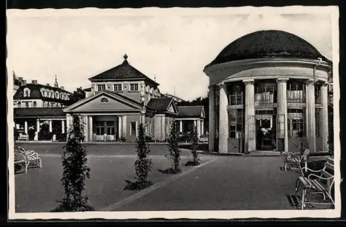 AK Franzensbad, Franzensquelle mit Kohlensäure-Gasbad