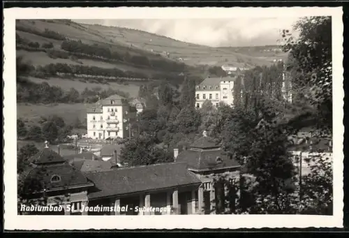 AK St. Joachimsthal /Sudetengau, Teilansicht aus der Vogelschau