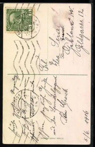 AK Karlsbad, Franz Josefshöhe, Stephaniewarte, Hirschensprung