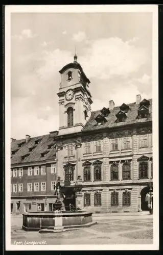 AK Eger, Landgericht mit Brunnen