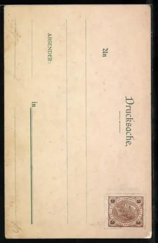 Lithographie Karlsbad, Karlsbad soll ich beschreiben?..., Passepartout