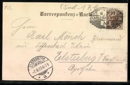 AK Karlsbad, Mühlbrunnen-Colonnade