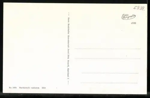 AK Franzensbad, Glauberquelle, Adlerquelle, Goethe-Denkmal, Dankwarte