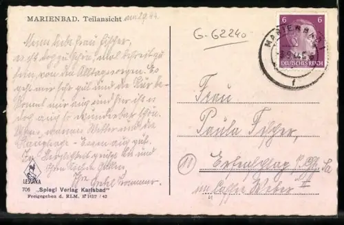 AK Marienbad, Teilansicht