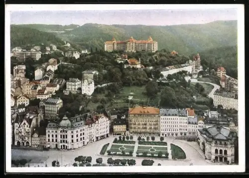 AK Karlsbad, platz mit Hotel Imperial