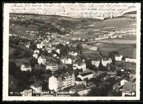 AK St. Joachimsthal im Erzgebirge, Panorama
