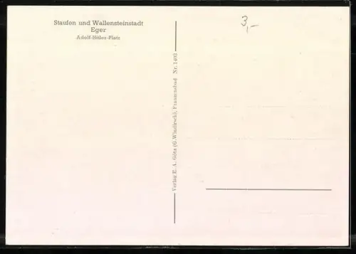 AK Staufen, Eger, platz mit Kirche