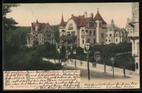 AK Karlsbad, Westend, Strassenpartie