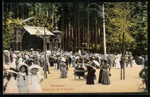 AK Marienbad, Konzert bei Waldquelle