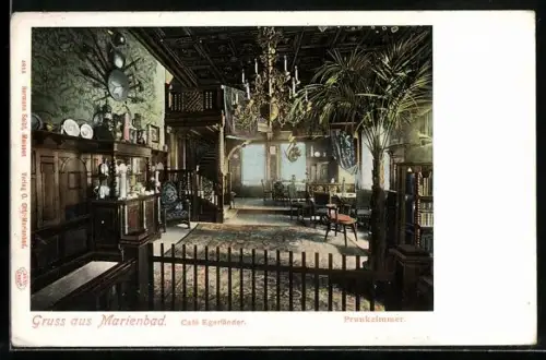 AK Marienbad, Café Egerländer, Prunkzimmer
