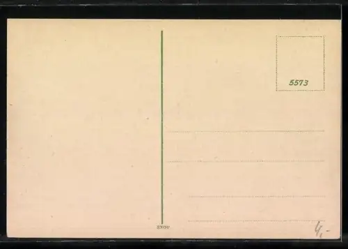 AK Eger, Marktplatz mit Denkmal und Kirche