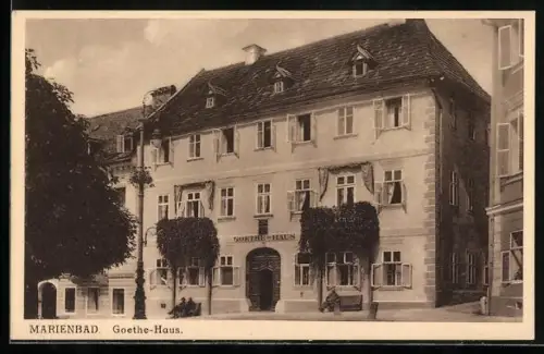 AK Marienbad, Goethe-Haus