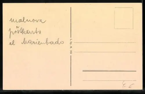 AK Marienbad, Goethe-Haus