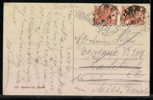 AK Eger, Marktplatz mit Rolandsbrunnen, Colonialwaren von Franz Wollrab und andere Geschäfte